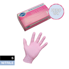 Pink Nitrile Gloves Small thumbnail