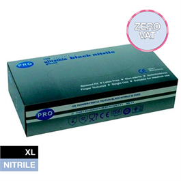Black Nitrile Powder Free Gloves Extra Large thumbnail