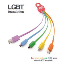 Rainbow Universal 5-in-1 USB Cable thumbnail